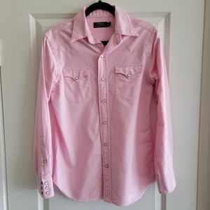 Mens Polo Ralph Lauren button down long sleeve shirt, XS